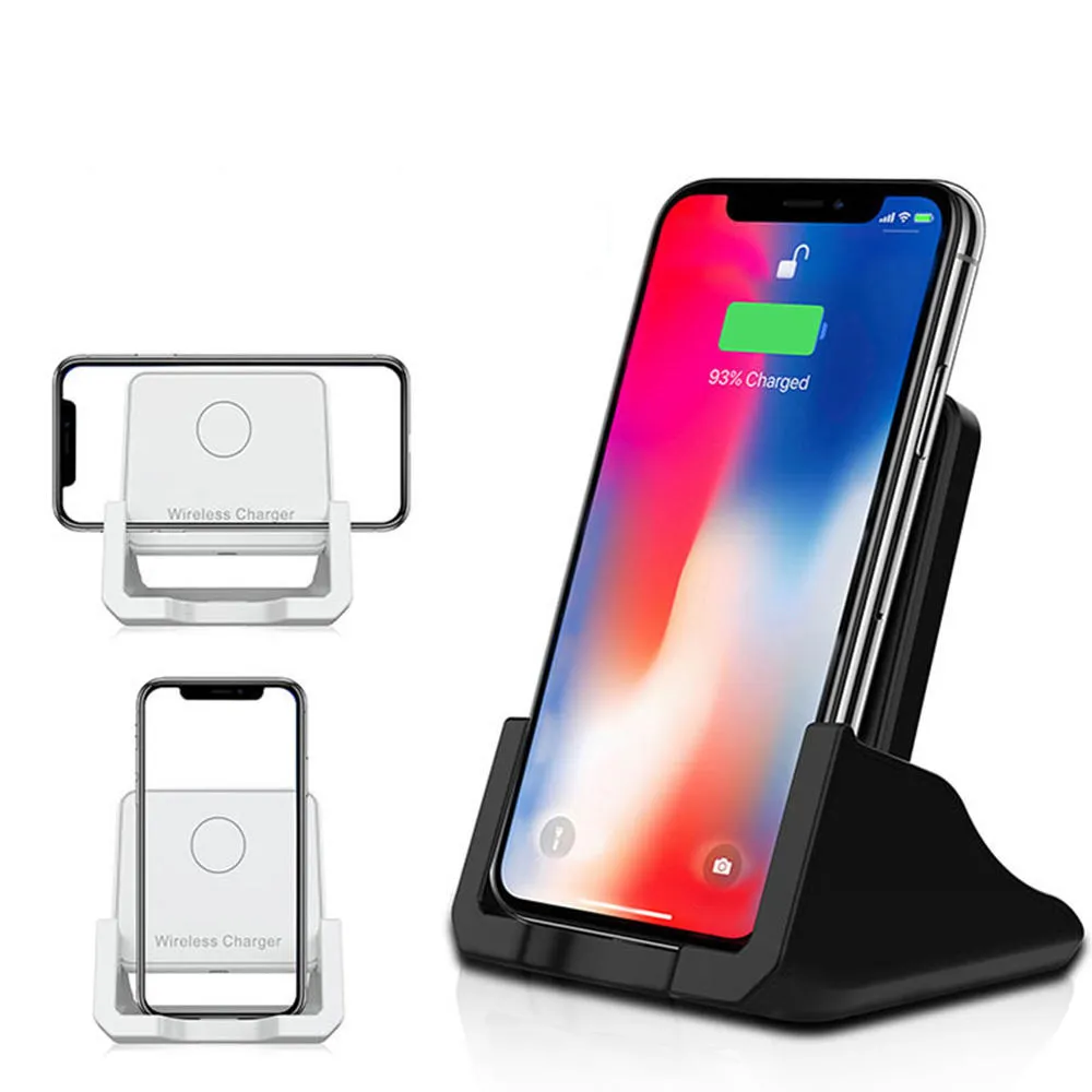 10W Qi Wireless Charger Fast Charging Desktop Phone Holder For Qi-enabled Smart Phone iPhone 11 Samsung Galaxy Note 10 