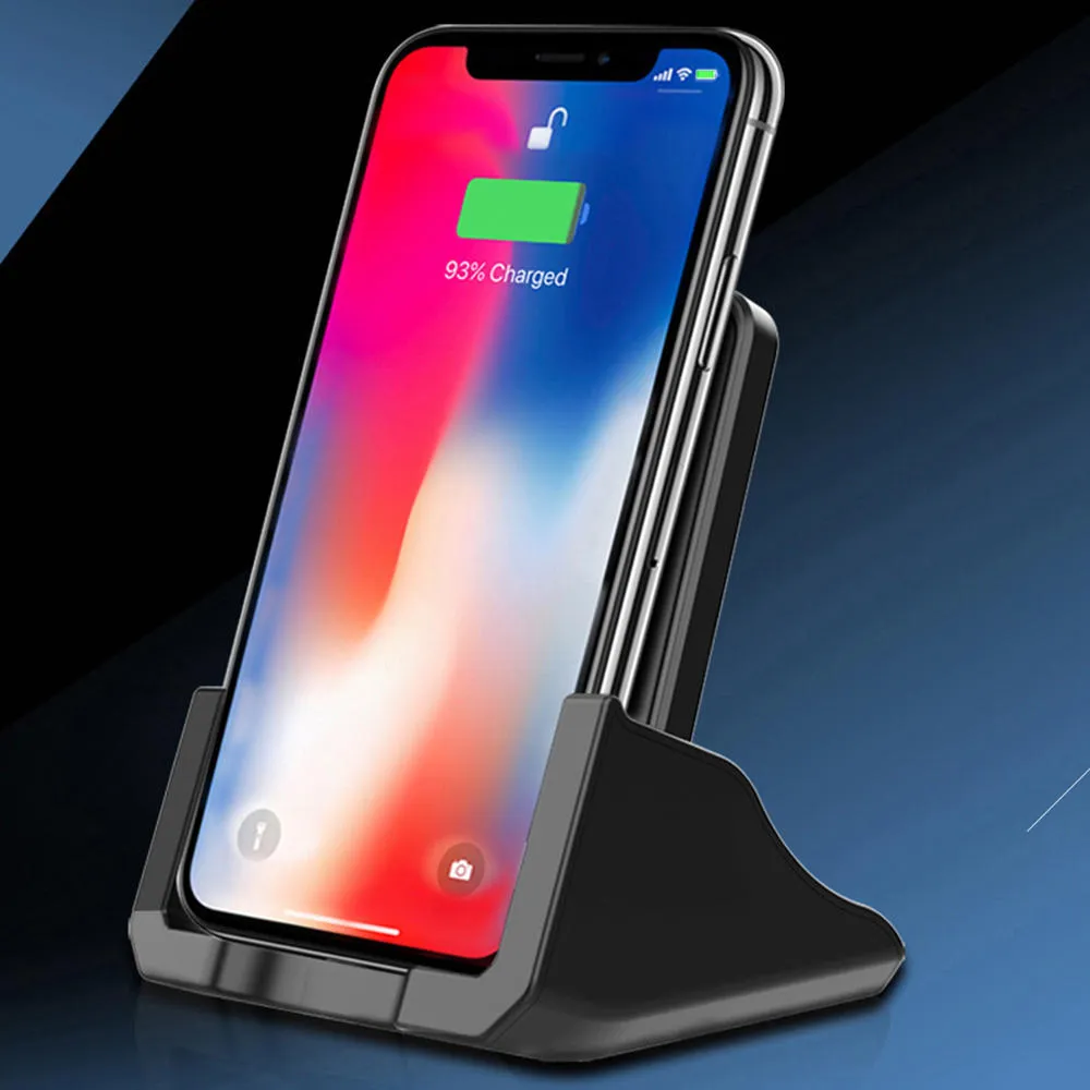 10W Qi Wireless Charger Fast Charging Desktop Phone Holder For Qi-enabled Smart Phone iPhone 11 Samsung Galaxy Note 10 