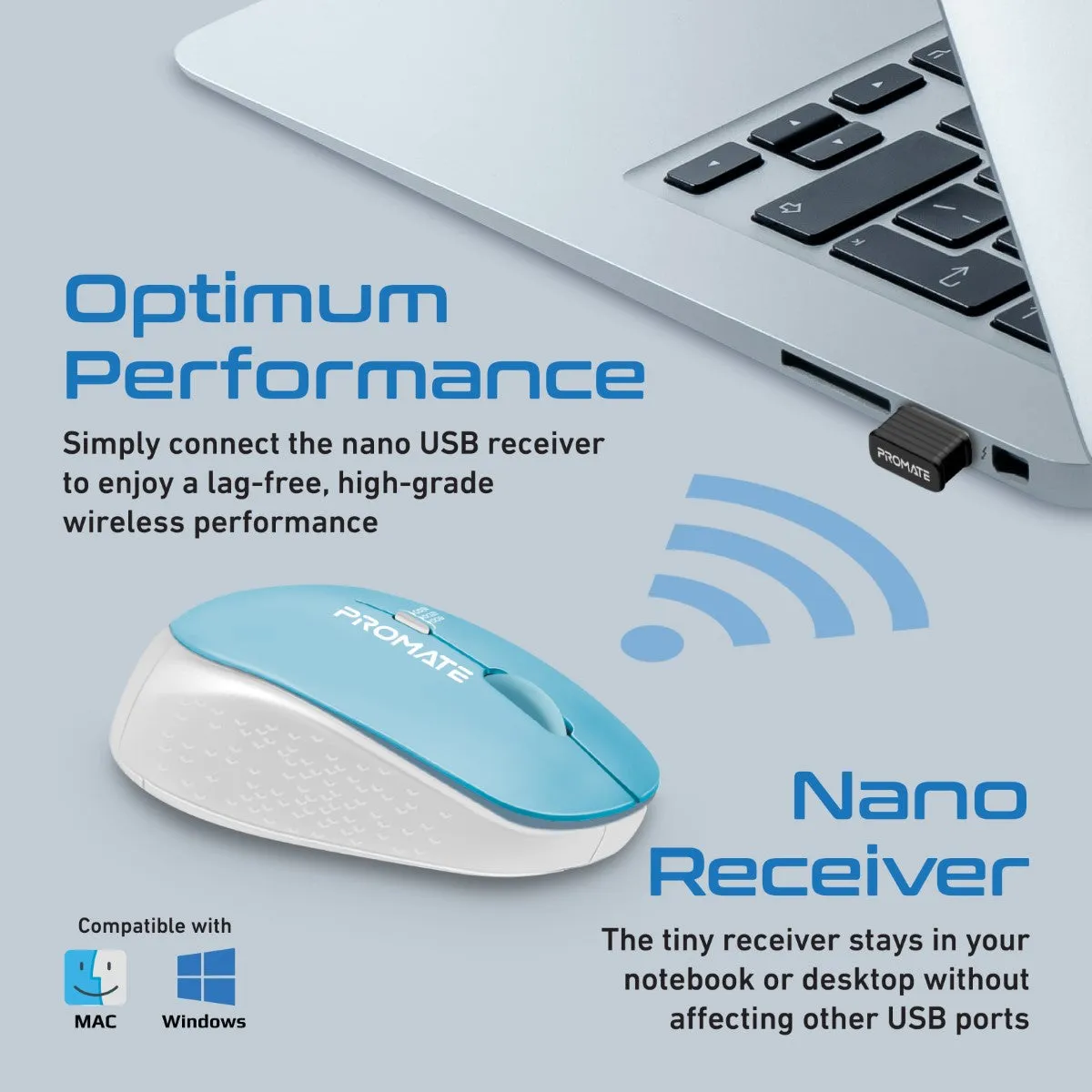 1600DPI MaxComfort® Ergonomic Wireless Mouse