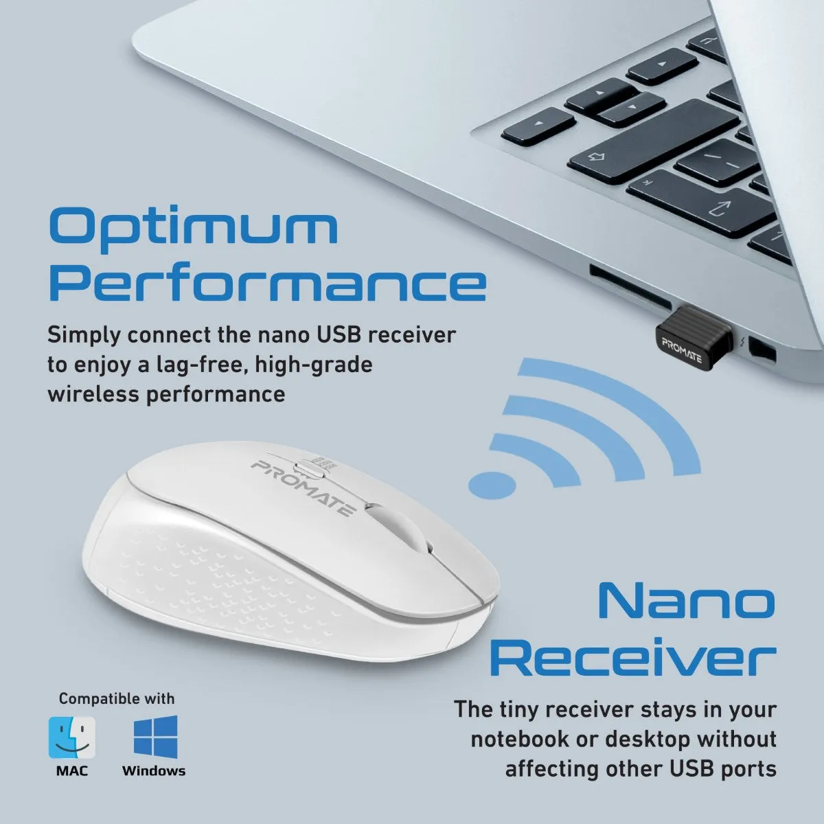 1600DPI MaxComfort® Ergonomic Wireless Mouse