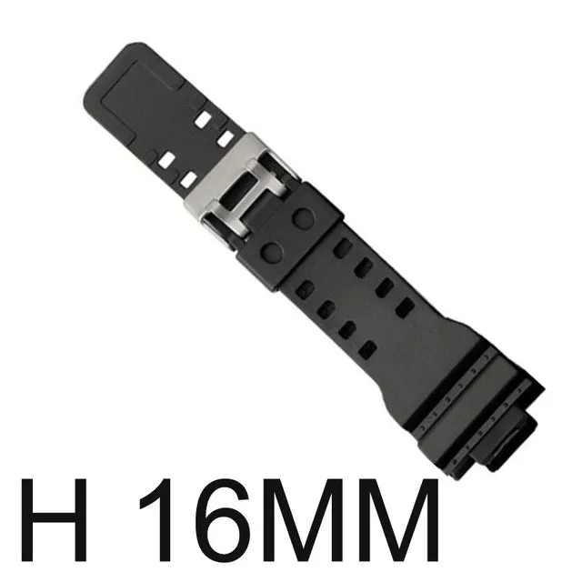 16mm 18mm 20mm 22mm Watchband Silicone Rubber Bands For  casio Watches EF Replace Electronic Wristwatch Band Sports Watch Straps