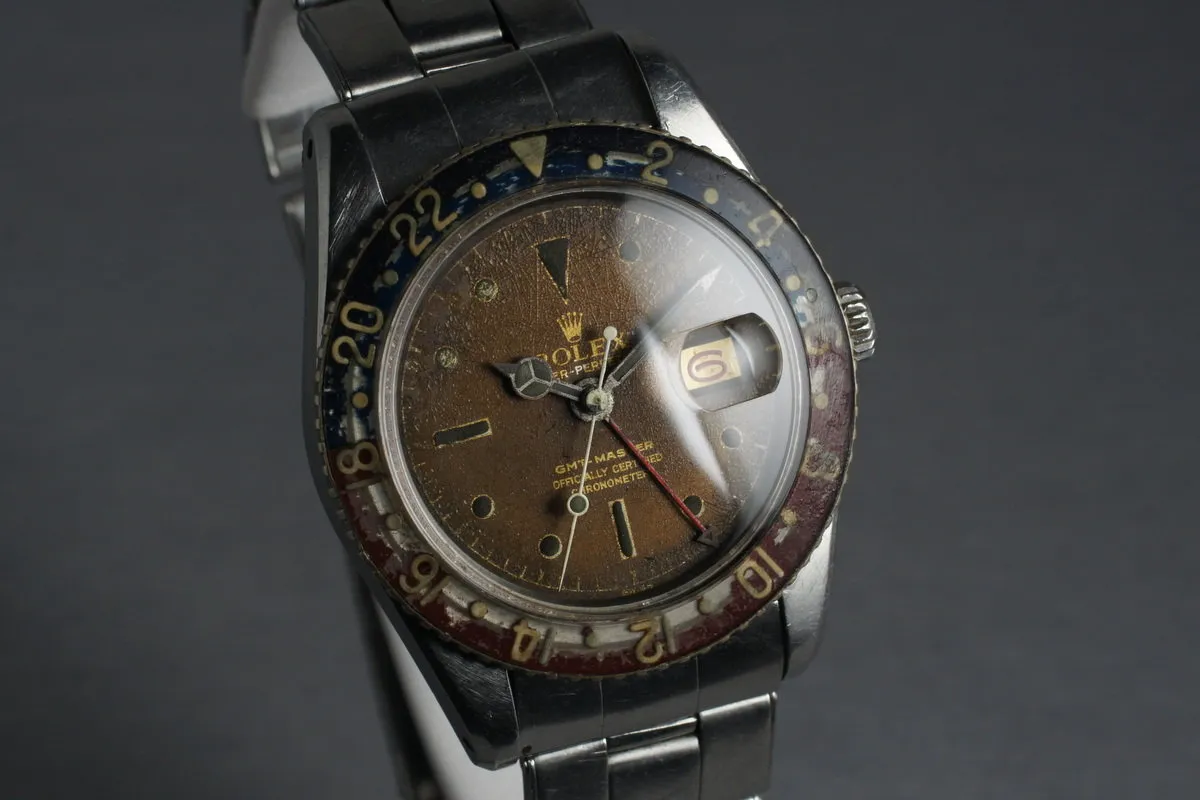 1958 Rolex GMT 6542 with tropical brown dial and bakelite insert