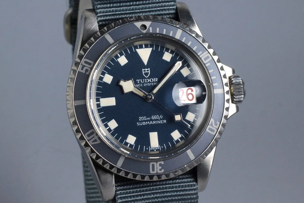 1968 Tudor Submariner 7021/0 Blue Snowflake Dial with "Kissing 40 Ghost" Insert