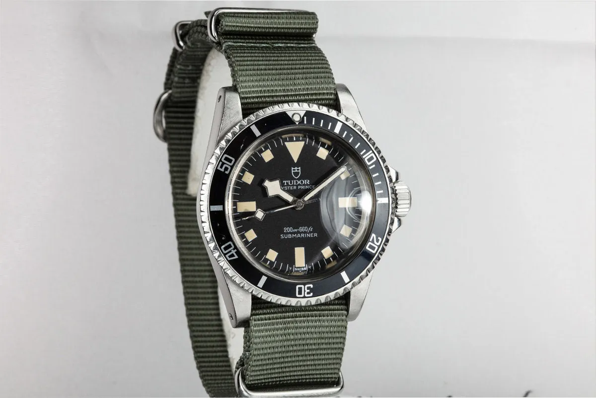 1979 Tudor Snowflake Submariner 94010 Black Dial