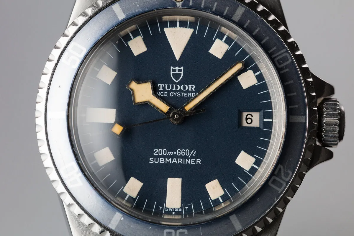 1979 Tudor Snowflake Submariner 94110 Blue Dial with Box and Papers