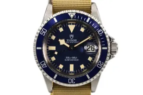 1981 Tudor Submariner 94110 Blue Snowflake