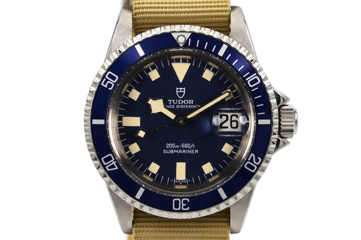 1981 Tudor Submariner 94110 Blue Snowflake