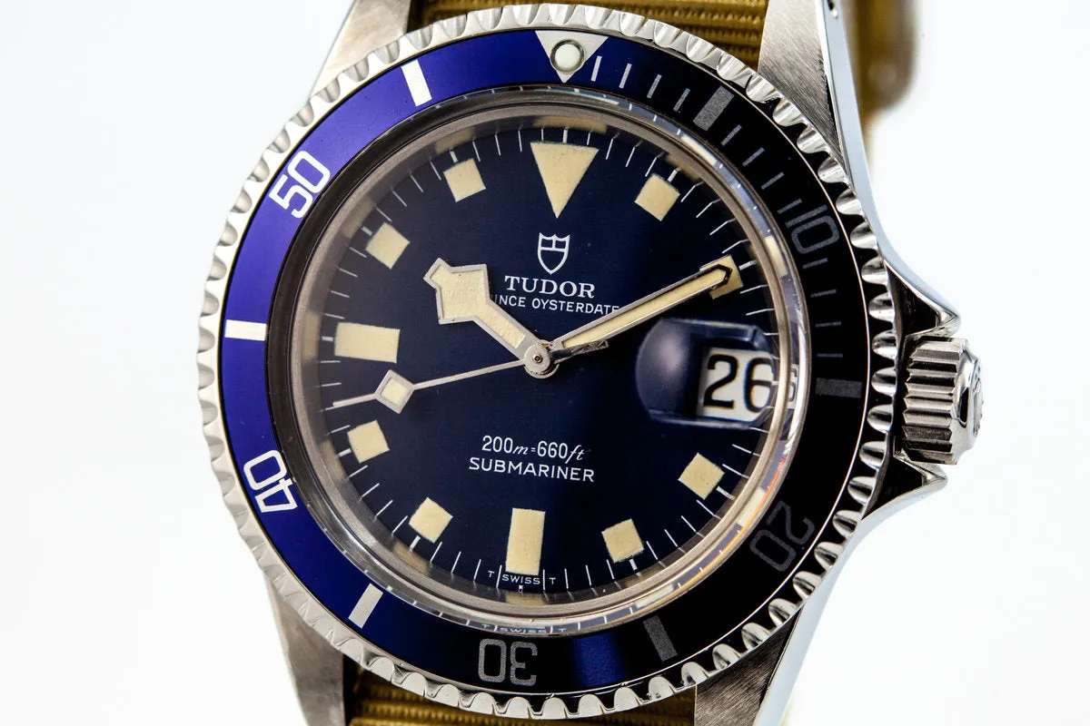 1981 Tudor Submariner 94110 Blue Snowflake