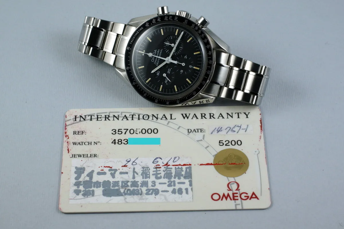 1997 Omega Speedmaster 3570.50 with Papers