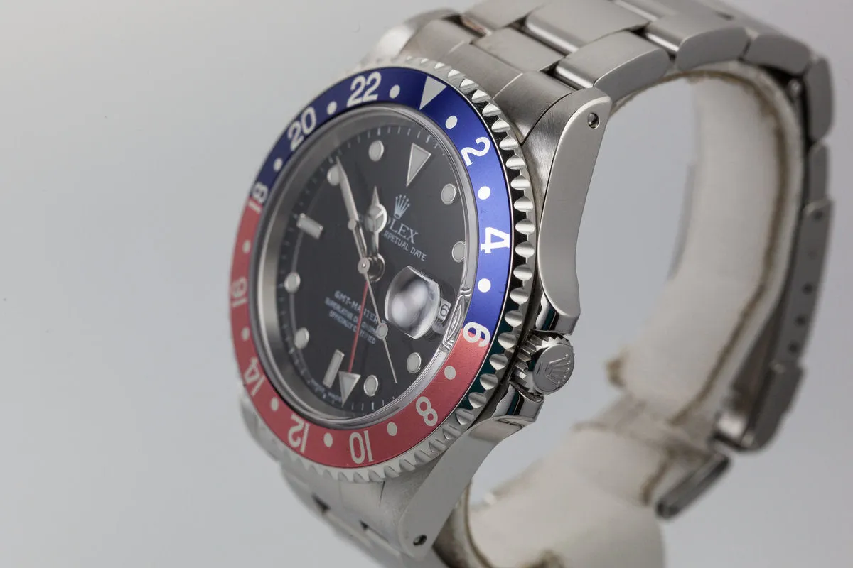 1999 Rolex GMT II 16710 with Service Papers