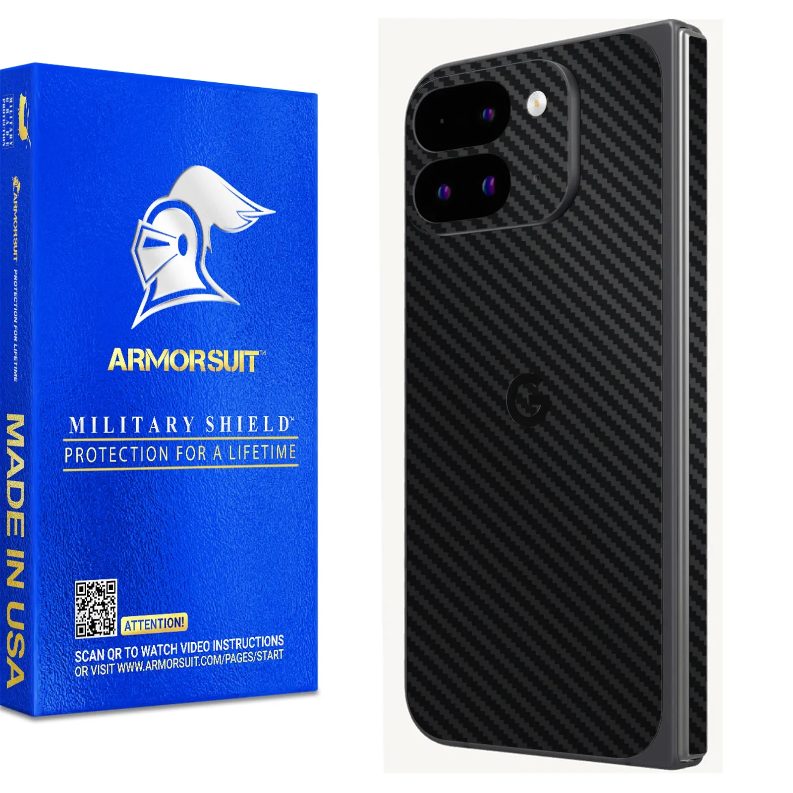 [2 Pack] Armorsuit MilitaryShield Vinyl Skin Wrap Film for Google Pixel 9 Pro Fold