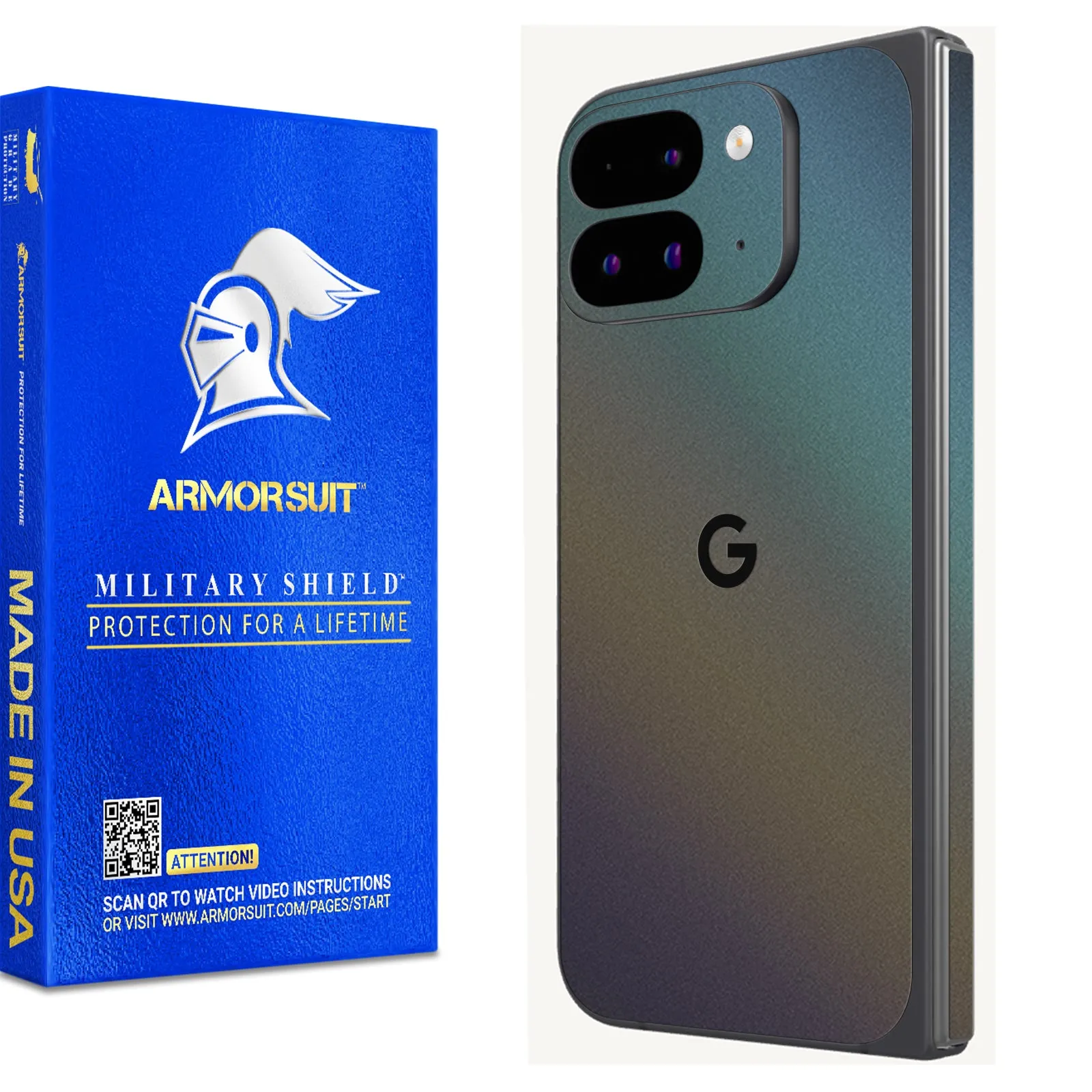 [2 Pack] Armorsuit MilitaryShield Vinyl Skin Wrap Film for Google Pixel 9 Pro Fold