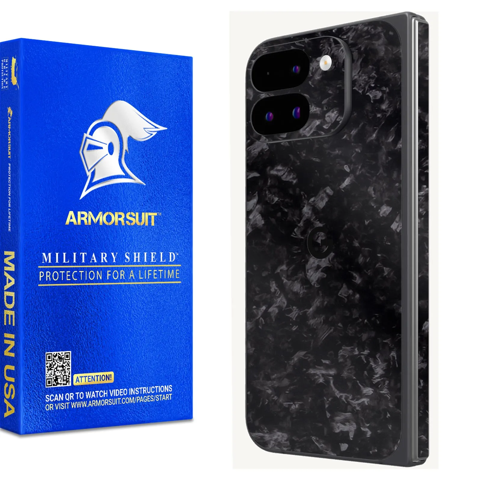 [2 Pack] Armorsuit MilitaryShield Vinyl Skin Wrap Film for Google Pixel 9 Pro Fold