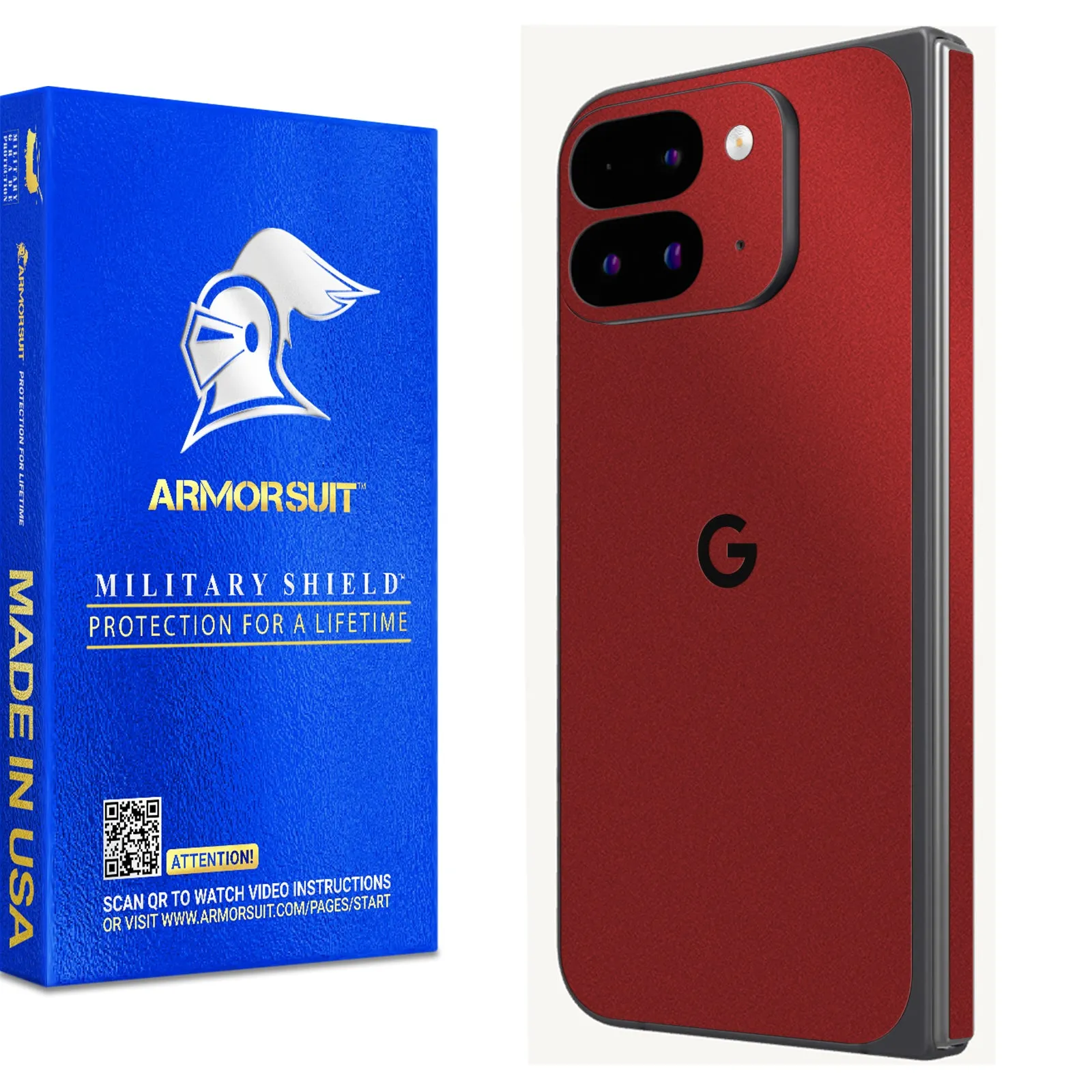 [2 Pack] Armorsuit MilitaryShield Vinyl Skin Wrap Film for Google Pixel 9 Pro Fold