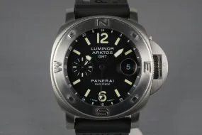 2005 Panerai PAM 186 Arktos GMT with Box and Papers