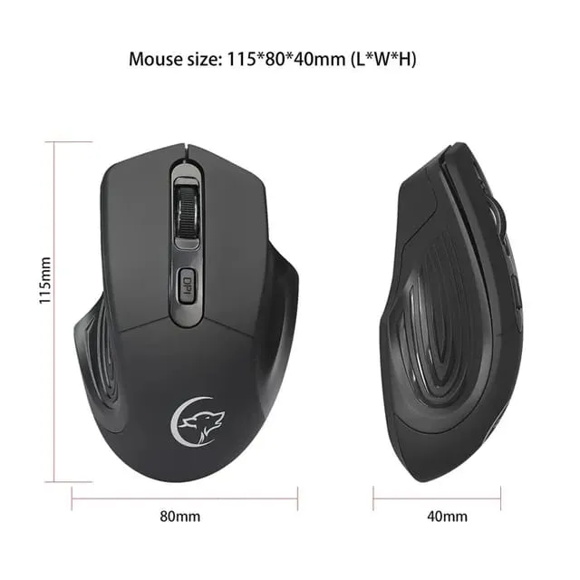 2.4g Wireless Mouse For Laptop Pc Adjustable 1600 Dpi Usb Gaming Mice Computer Ergonomic Design For Desktop Tablet Laptop S3541851