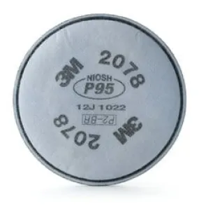 3M™ Particulate Filter 2078, P95, with Nuisance Level Organic Vapor/Acid
Gas Relief 100 EA/Case