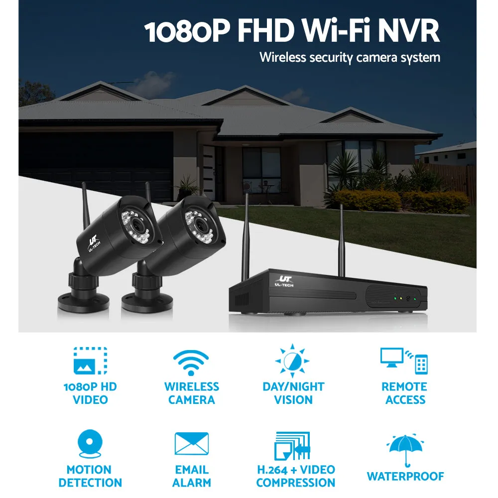 3MP 8CH NVR Wireless Security System, 6Cams, UL-TECH