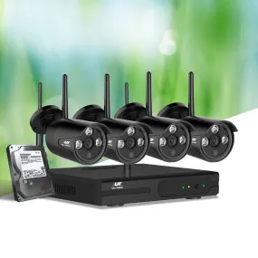 3MP HD 8CH Wireless CCTV System w/ 4 Cameras, 1TB - UL-Tech