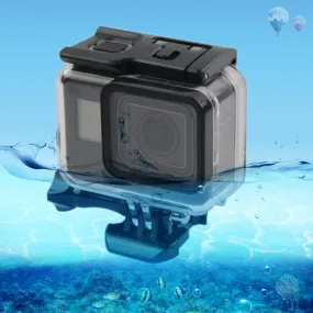 45m Waterproof Housing Protective Case   Touch Screen Back Cover for GoPro NEW HERO /HERO6 /5, with Buckle Basic Mount & Screw, No Need to Remove Lens (Transparent)