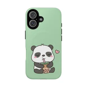 Adorable Panda Boba Tea Phone Case for iPhone and Android