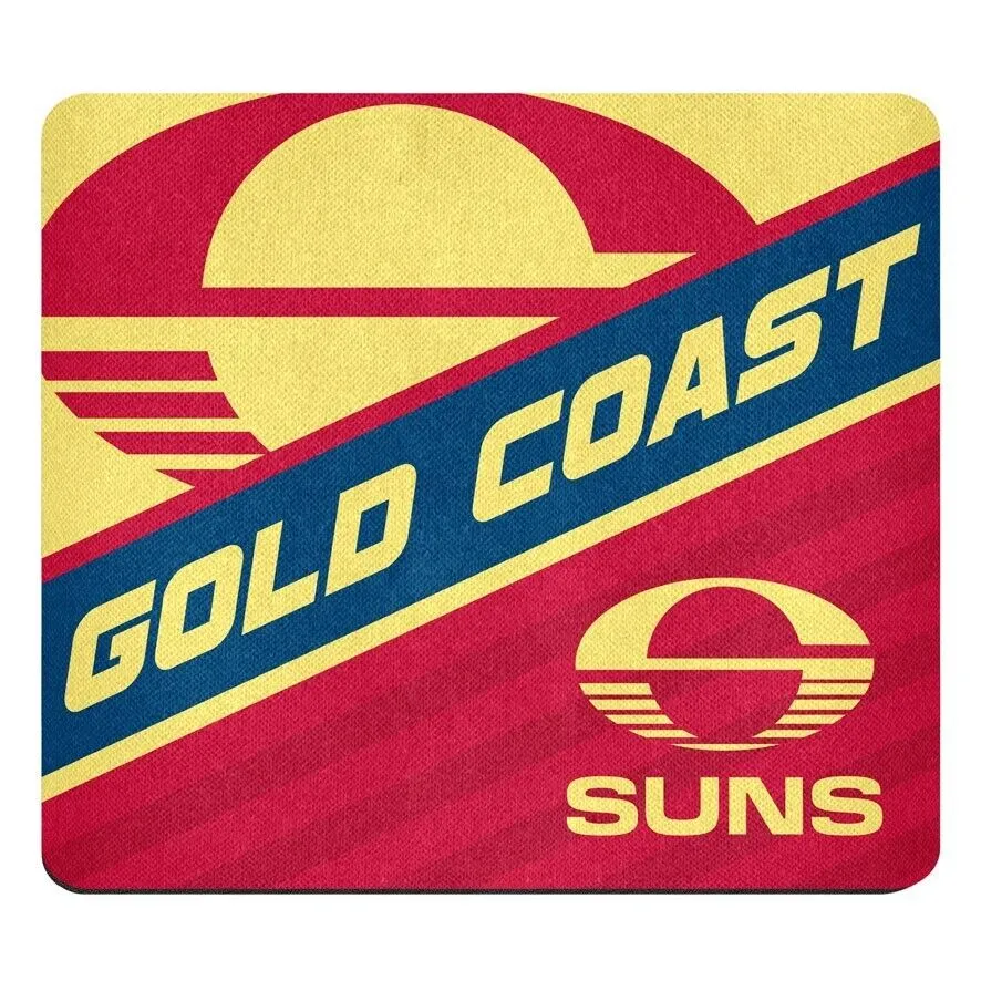 AFL Mouse Mat - Gold Coast Suns - Mouse Pad - 22cm x 19cm