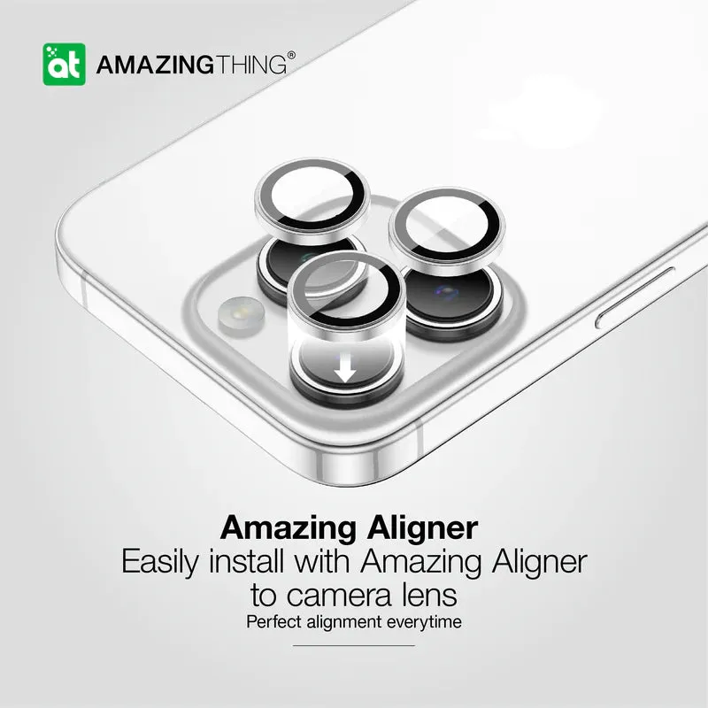 AMAZINGTHING IPhone 15 Pro / 15 Pro Max AR 3 Lens Glass  ( 6.1'' / 6.7in ) Roman Silver