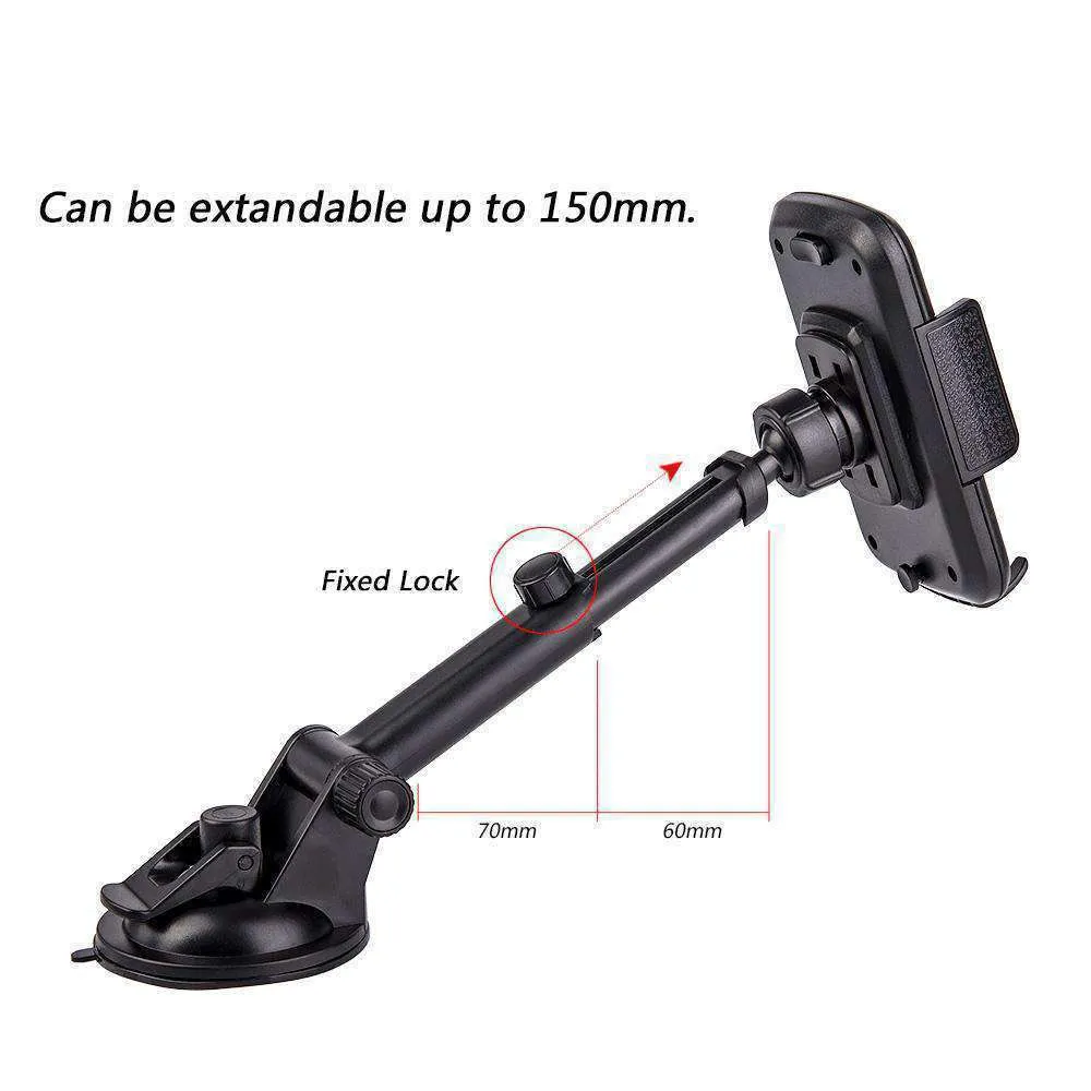 AMZER Universal Dash, Windshield Car Mount Phone Holder With Adjustable Extension Arm