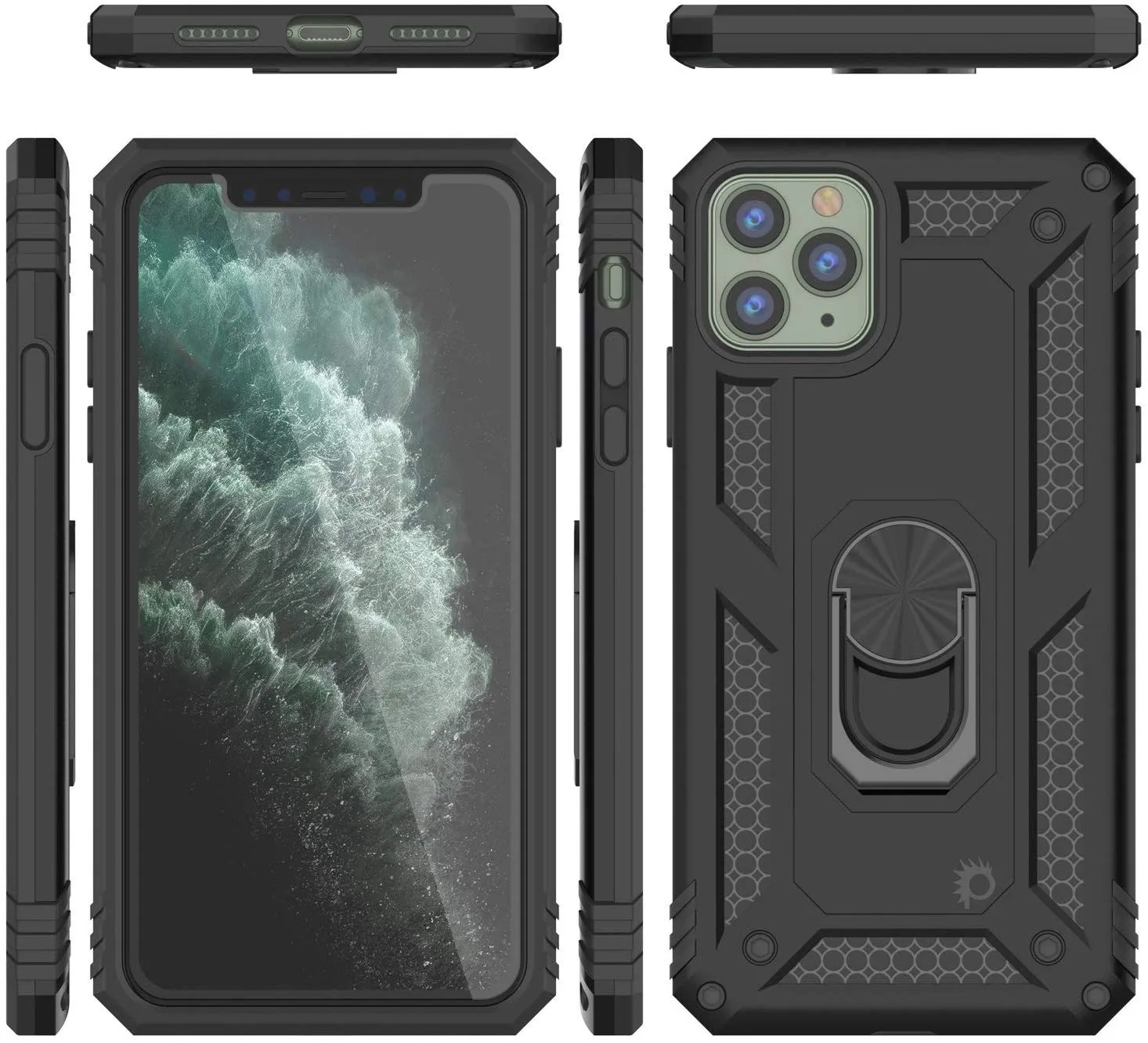 Apple iPhone 11 Pro Max Punkcase ArmorShield Military Style Case Black