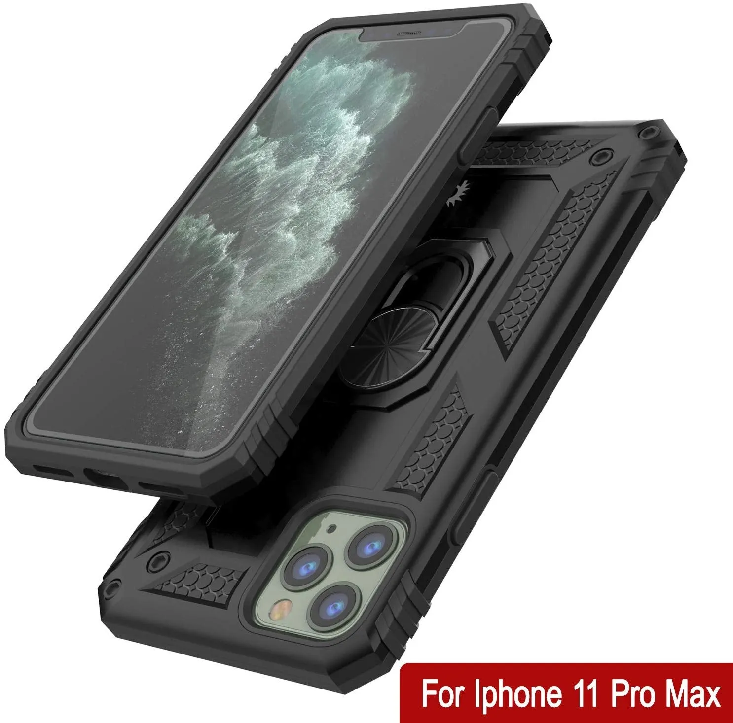 Apple iPhone 11 Pro Max Punkcase ArmorShield Military Style Case Black