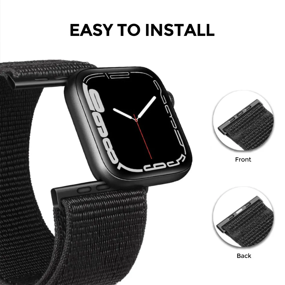 Apple Watch 41mm / 40mm / 38mm | Nylon Sport Band | Storm Grey