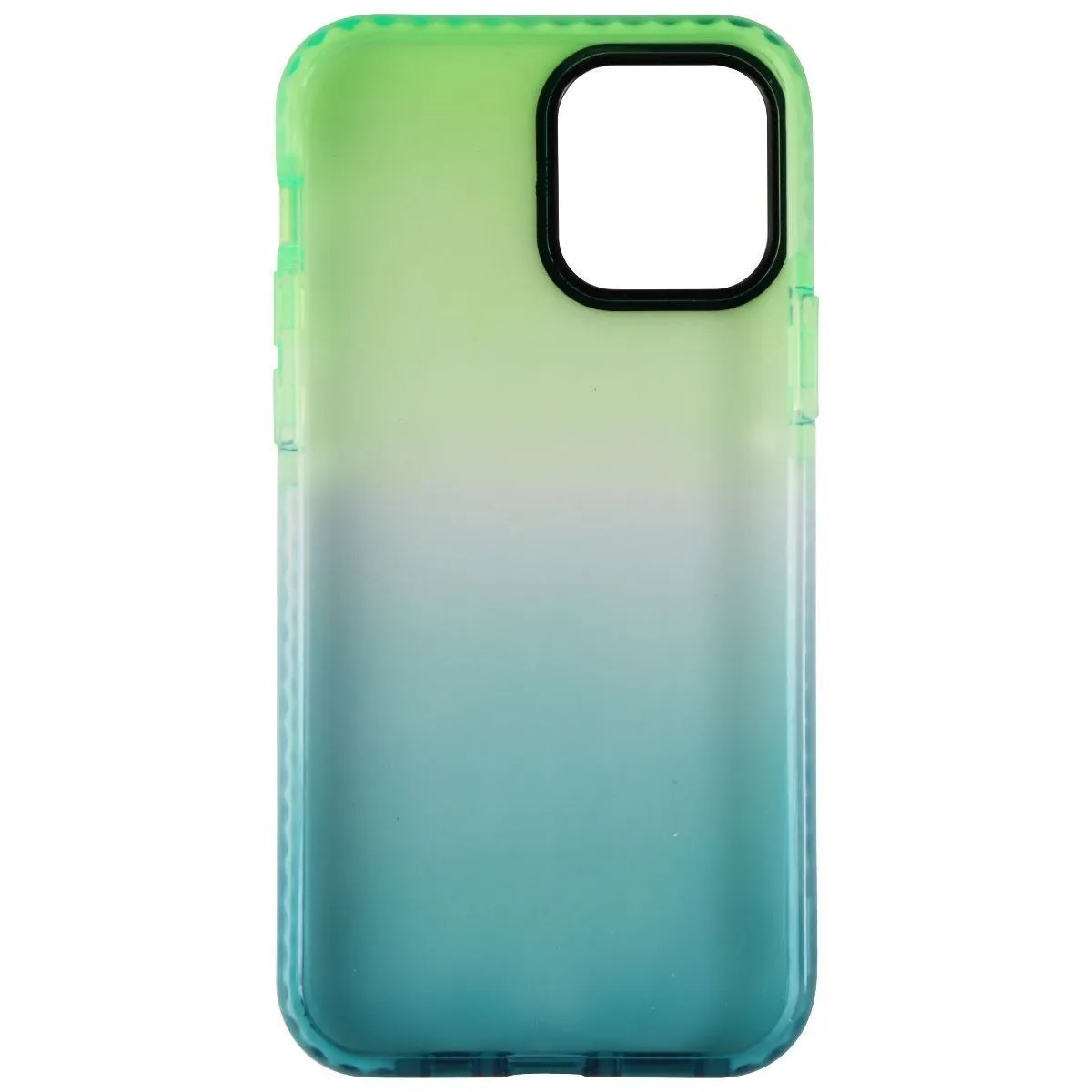 AQA Hard Protective Case for Apple iPhone 12 Pro / iPhone 12 - Clear Green Ombre