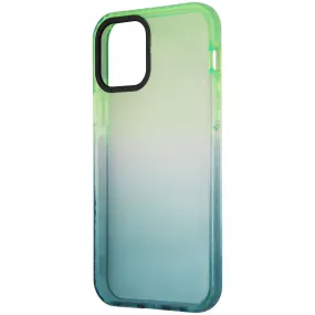 AQA Hard Protective Case for Apple iPhone 12 Pro / iPhone 12 - Clear Green Ombre