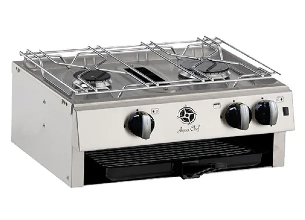 Aqua Chef T4520 2 Burner Hob & Grill - New - UK Manufactured - In Stock