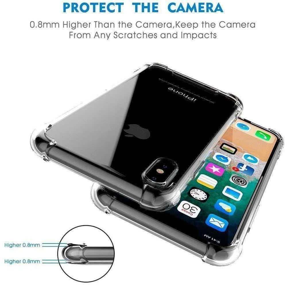 Atouchbo King Kong Armor Protective Case for iPhone 12 Pro Max (6.7") Anti-Shock Mobile Case Clear