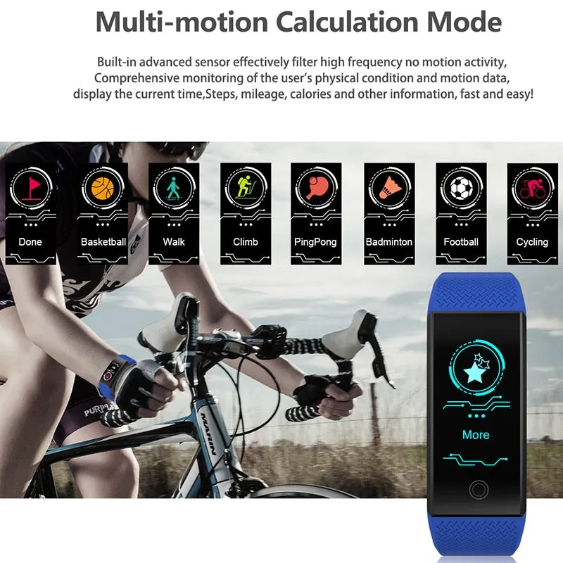 BANGWEI 2018 New Men Smar watch Blood pressure heart rate monitor basketball Fitness Tracker Smart Sport Watch Reloj inteligente