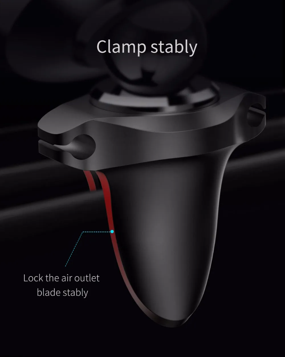 Baseus Magnetic Car Mobile holder with cable clip 360 Rotate