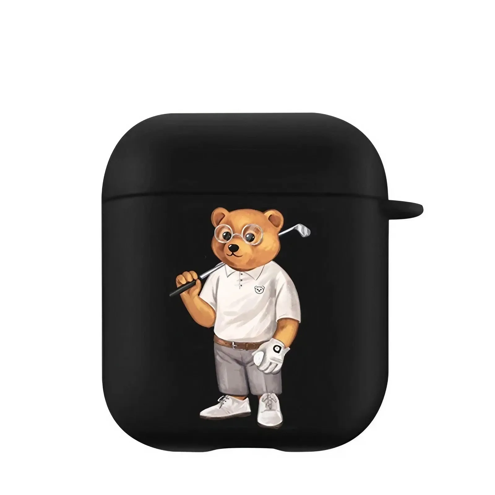 Bear AirPods Case Black Case