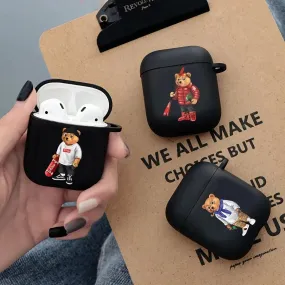 Bear AirPods Case Black Case