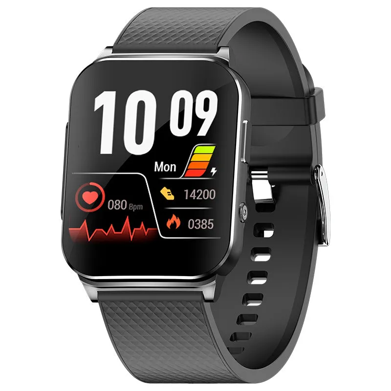 BEARSCOME BCEP01 ECG HRV Monitoring Smart Watch, SpO2/Sleep, Music, Waterproof,Message/Caller Receive, Female Caring