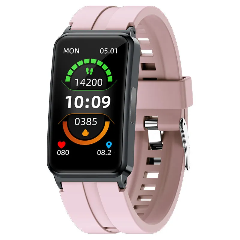 BEARSCOME BCEP01 ECG HRV Monitoring Smart Watch, SpO2/Sleep, Music, Waterproof,Message/Caller Receive, Female Caring