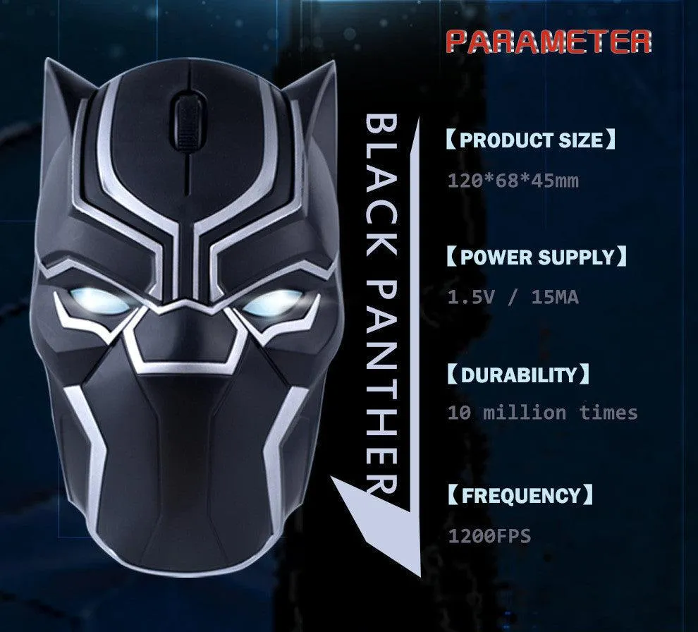 Black Panther Wireless USB Mouse