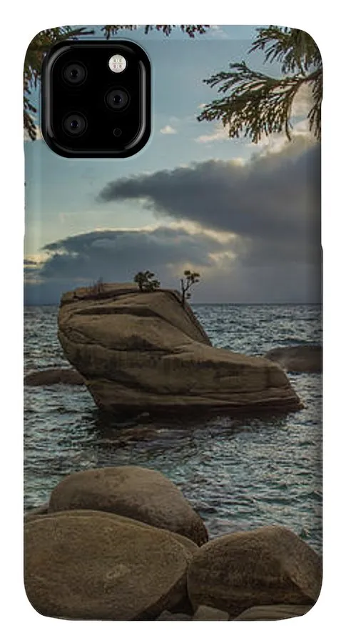 Bonsai Rock Through The Trees By Brad Scott - Phone Case