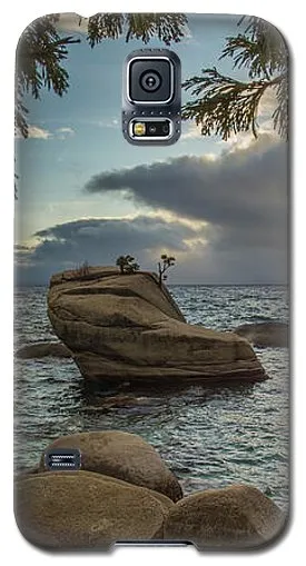 Bonsai Rock Through The Trees By Brad Scott - Phone Case