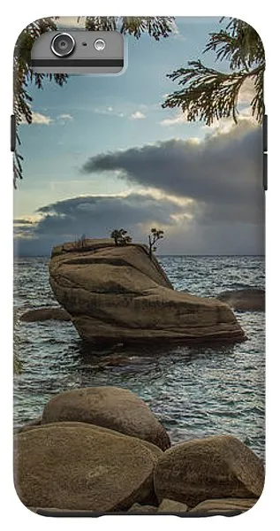 Bonsai Rock Through The Trees By Brad Scott - Phone Case