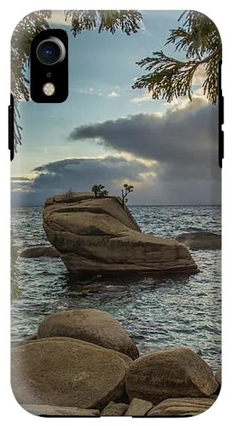 Bonsai Rock Through The Trees By Brad Scott - Phone Case