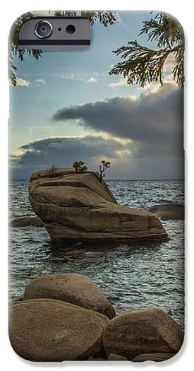 Bonsai Rock Through The Trees By Brad Scott - Phone Case