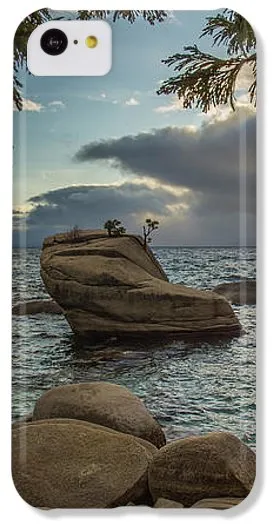 Bonsai Rock Through The Trees By Brad Scott - Phone Case