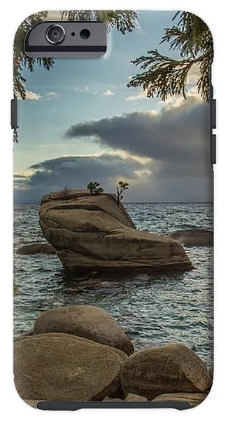 Bonsai Rock Through The Trees By Brad Scott - Phone Case