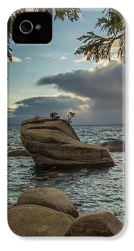 Bonsai Rock Through The Trees By Brad Scott - Phone Case